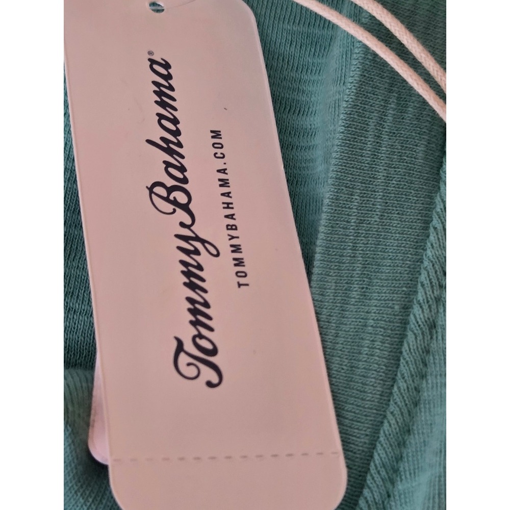 Women's size XS Tommy Bahama tank top Green Ashby Tank Sleeveless Cotton NWT - Picture 6 of 10